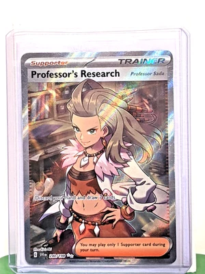Professor's Research 240/198 SV01: Scarlet & Violet Base Holo Full Art Trainer - Image 1 of 2