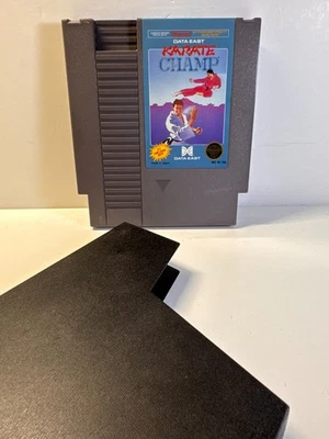 Karate Champ (Nintendo NES, 1986) 3-screw Authentic Tested Sleeve - Image 1 of 4