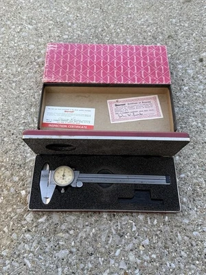 Starrett 120Z 6" Dial Caliper with Case and Original Box, Hardened Stainless - Image 1 of 4