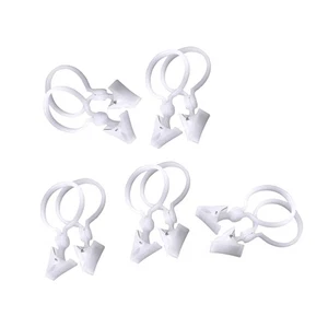 12 x 6 cm Duschvorhang Schnalle Clip Ringe für Gardinenschiene Haken - Bild 1 von 12