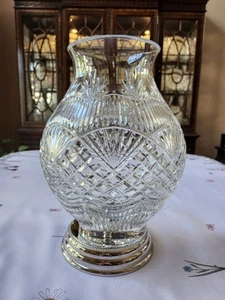 Waterford Crystal America The Beautiful Fruited Plain Hurricane Made In Ireland - Picture 1 of 9