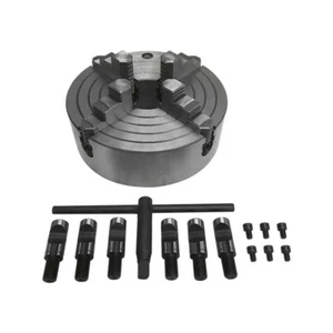 "Tornio Chuck 4 mascelle reversibile indipendente D-1 montaggio diretto K72 250 D6 10"" - Foto 1 di 7