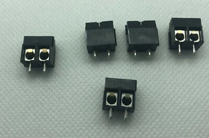 5 x 2-poliger Schraubklemmenstecker - schwarz -- Leiterplattenmontage - UK kostenloser Versand - Bild 1 von 6