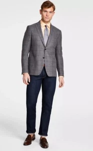 Michael Kors Men's Classic Fit Wool Blend Sport Coat Grey Tan 40R - Picture 1 of 5