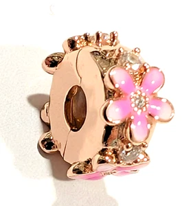 Authentic Pandora Charm, ROSE Pink Daisy Clip, #788809C01 - Picture 1 of 4