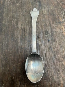 EARLY ANTIQUE SILVER TREFID RAT TAIL SPOON - 17thC ? - Picture 1 of 22