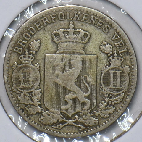 Norway 1899 25 Ore Lion animal 296683 combine shipping Cover