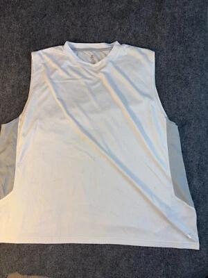 Camiseta sin mangas Starter Activewear para hombre talla 3XL blanca sin mangas cuello redondo pulóver Foto 1 de 4