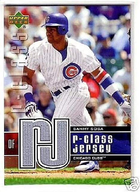 SAMMY SOSA 2004 UPPER DECK R-CLASS DUAL GAME USED JERSEY   - Image 1 of 1