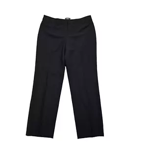 Liz Claiborne Audra klassische schwarze Damen-Karrierehose Größe 14 gerades Bein neu mit Etikett - Bild 1 von 13
