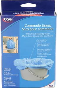 Carex Commode Liner 7pck P709 DAMAGED Pharmacist Inspected & Approved - Picture 1 of 3