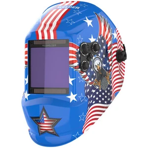 True Color Extra Large View Pro Solar Welding Helmet Auto Darkening Welder Mask - Picture 1 of 9