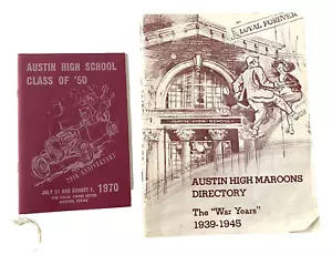 Vintage Classes of 1939-1945 Austin High School Memorabilia (vedi descrizione) - Foto 1 di 2