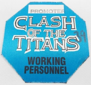 MEGADETH SLAYER ANTHRAX ALICE IN CHAINS 1991 CLASH OF THE TITANS Promoter Pass - Imagen 1 de 2