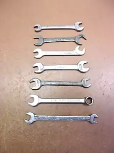 Vintage Tiny USA Made Wrench Lot 7 Open & Closed End Wrenches Nice'n'Clean Lot! - Picture 1 of 6