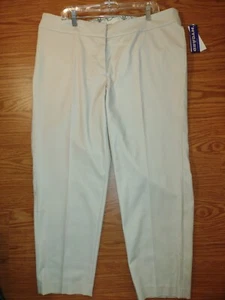 Peter Nygard Women's 20 W Beige Stretch Morgan Ankle Dress Pants NEW WITH TAGS - Picture 1 of 7