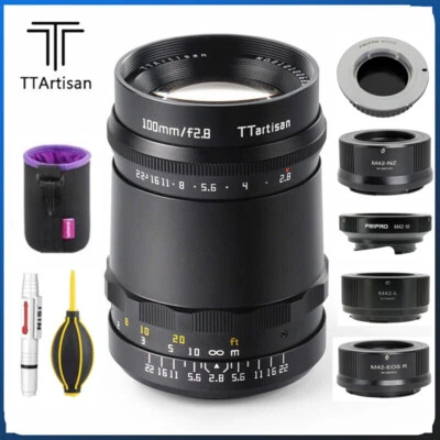TTArtisan 100mm F2.8 Soap Bubble BOKEH Lens for M42 Canon Nikon Leica Sony Fuji  - Image 1 of 4
