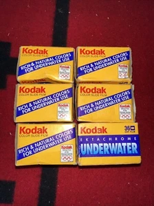 kodak ektachrome underwater uw 135-36 RARE Exp 1995 Rolls NEW Sealed 1pc - Bild 1 von 14