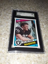 1984 Topps Howie Long Rookie Card Raiders #111 SGC 88/8
