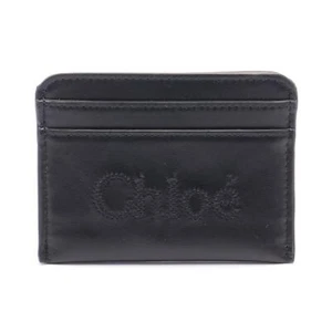 Chloe Card Case holder purse CHC23SP868I10001 leather Black - Picture 1 of 4