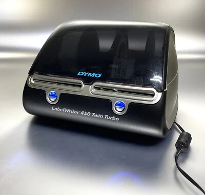 Impresora de etiquetas térmicas Dymo LabelWriter 450 Twin Turbo con cable de alimentación y cable USB Foto 1 de 4