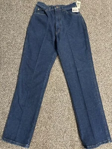 Ll Bean Jeans High Waisted Women Size 8 Straight Dark Blue - Picture 1 of 12