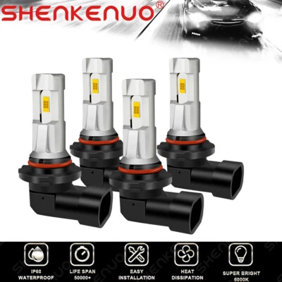 6000K White For Chrysler PT Cruiser 2001-2002-2003-2004-2005 LED Headlight Bulbs - Image 1 of 4