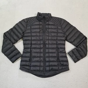 Down PufferJacket Mens Small Black Hiking Puffer Gorpcore Lightweight Casual - Picture 1 of 23