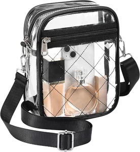 Clear Purses for Women - Stadium Crossbody, Messenger Bag Approved for Concerts - Picture 1 of 12