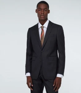 NUEVO $980 BURBERRY Clásico Traje Blazer Lana Un Pecho Talla US 42L - Imagen 1 de 12