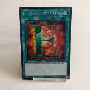 YUGIOH E - Emergency Call BLC1-EN032 Silver Ultra Rare Card 1st Edition NM-MINT