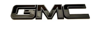 Emblema de puerta trasera GM TODO negro para GMC Sierra 1500 2500HD 3500HD 2015-2019 - Imagen 1 de 2