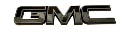 GM Tailgate Emblem ALL Black for 2015-2019 GMC Sierra 1500 2500HD 3500HD - Image 1 of 2