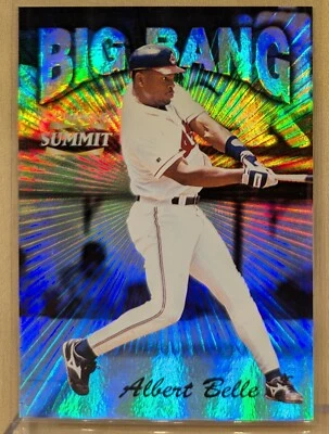 1996 Pinnacle Summit BIG BANG #3 Albert Belle Refractor RARE BEAUTIFUL /600 - Image 1 of 2