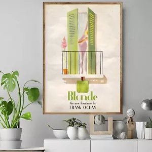 Blond Kunstdruck Frank Ocean Geschenke Art Deco Vintage Kunstwerk POSTER LEINWAND - Bild 1 von 3