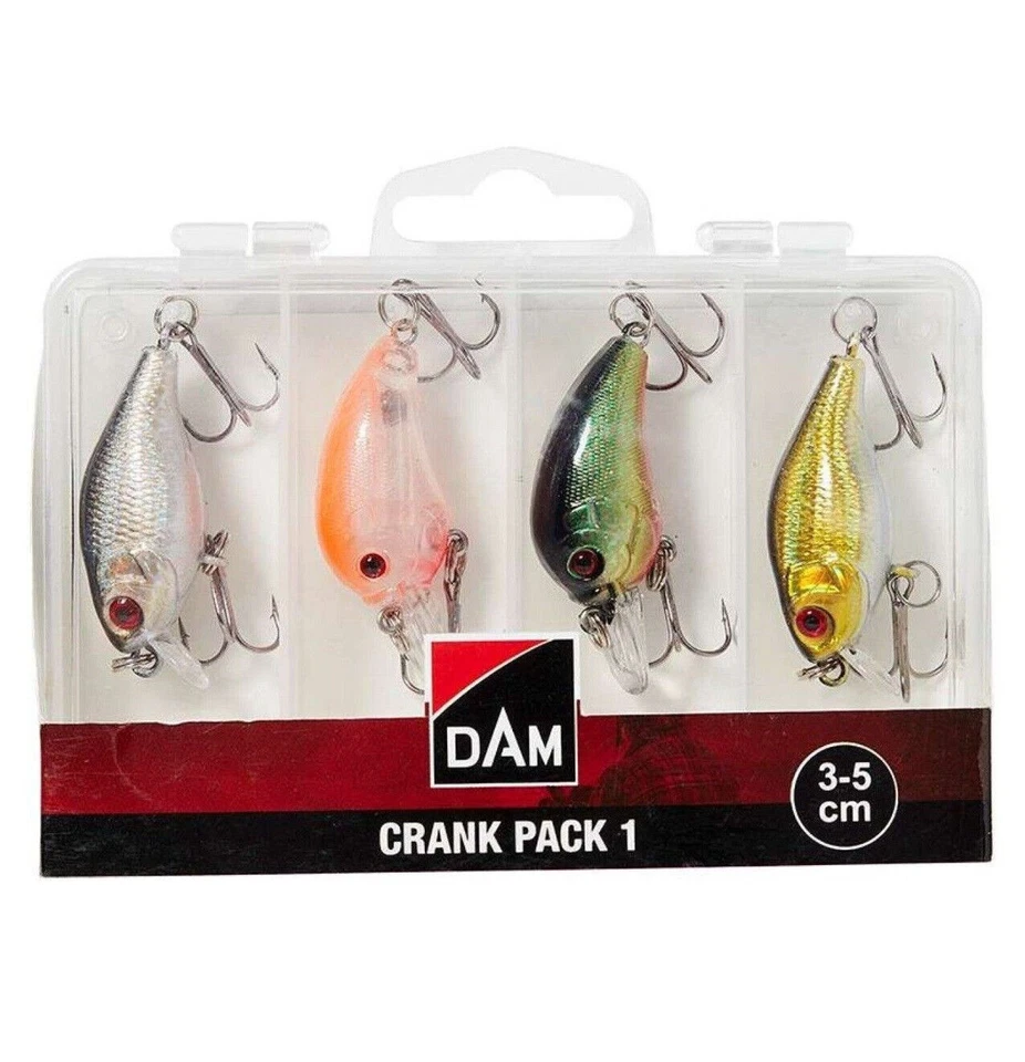 Kunstköder Crank Pack Inc. Box 3-5cm 4 Wobbler für Süß und Salzwasser DAM - Bild 1 von 1