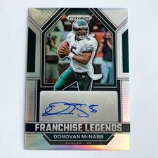 2022 Panini Prizm Donovan McNabb Auto /125 Silver Franchise Legends Autograph