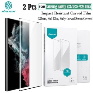 2Pcs/Set Nillkin For Samsung Galaxy S23 Ultra Soft Curved Film Screen Protector - Picture 1 of 26