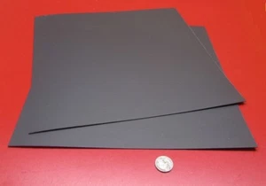 Polypropylene Sheet Black, Formex Flame Retardant .040" x 12" x 12", 2 Pieces - Picture 1 of 10