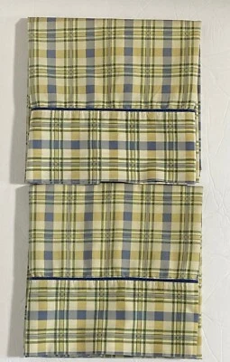 Waverly Claire's чек имбирь синий желтый клетку наволочка комплект 20 X 38» - Изображение 1 из 4