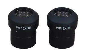 A Pair of WF15X/16 WideField Eyepieces 30mm for Stereo Microscopes - Picture 1 of 2