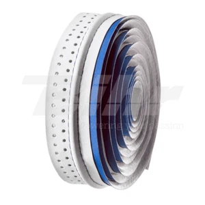 VELO NASTRO FORATO MANUBRIO BIANCO/BLU HANDLEBAR ADHESIVE TAPE HOLES WHITE/BLUE - Picture 1 of 1