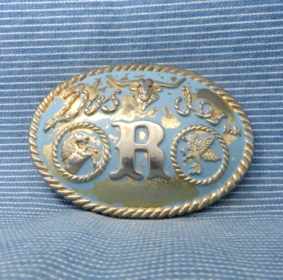 Dos de ORO Promo Belt Buckle Western Larger Limited Edition Vtg Chicago  .GTA787 - Image 1 of 4
