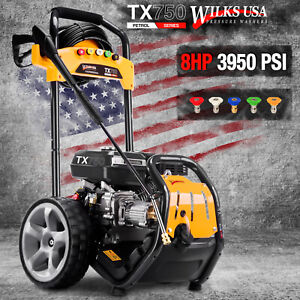 Wilks-USA Petrol Pressure Washer Jet Wash Patio Cleaner TX750 272 BAR 3950 PSI