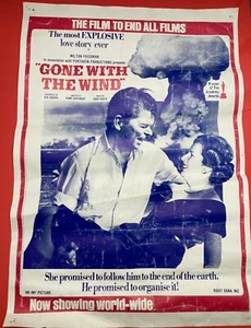 Original 1980s Thatcher / Reagan Gone With The Wind Socialist Worker Poster RARE - Picture 1 of 5