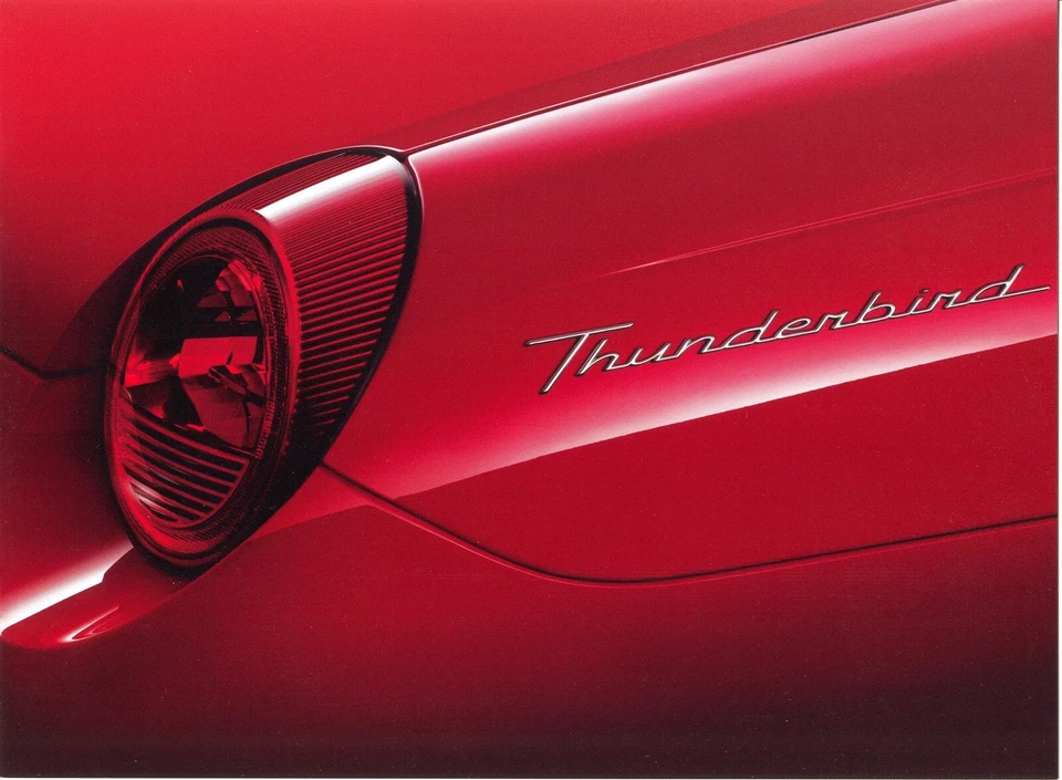 2002 Ford Thunderbird 8-Page OEM Dealer Sales Brochure - Mint! - Image 1 of 1