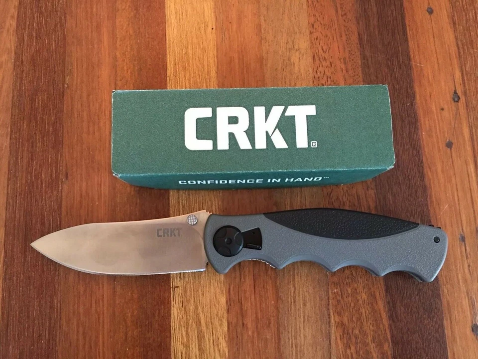 CRKT Russ Kommer Monashee 2842 Folding Knife Satin 8cr13mov Plain Edge Blade