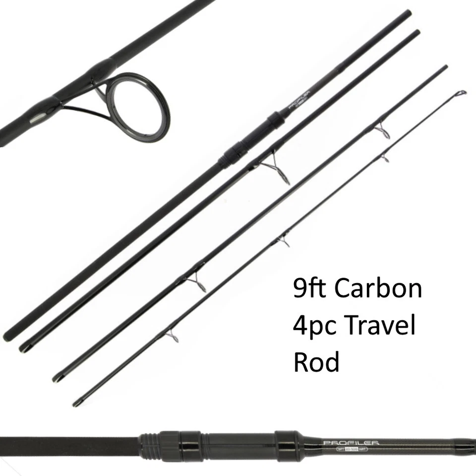 Carp Fishing Travel Rod 9ft  2.7M 4pc Piece Carbon NGT Profiler Short - Image 1 of 3