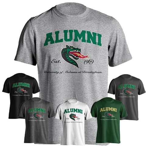 University of Alabama at Birmingham Blazers Alumni Logo Tee Short Sleeve T-Shirt Cover