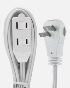 GE 50360 Wall Hugger Extension Cord/Power Cable (6 ft), UL listed - Picture 1 of 1